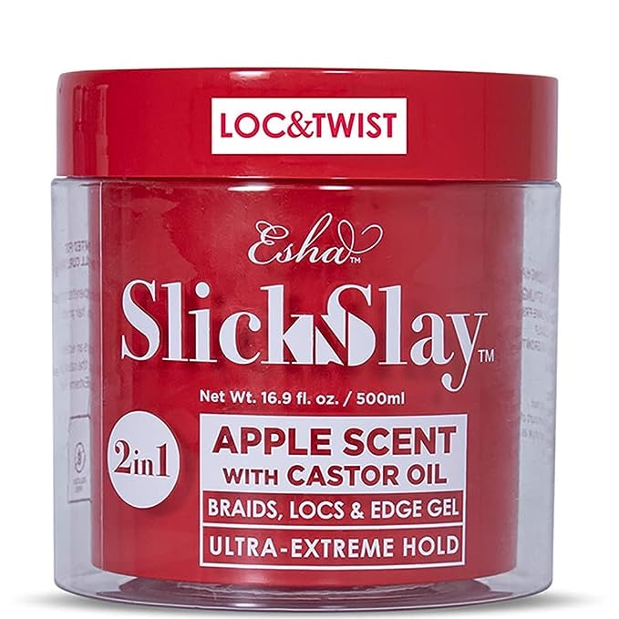 Slick N Slay 2-in-1 Braid & Edge Gel - Apple & Castor Oil 16oz