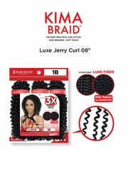 Harlem125 Kima 3X Luxe Jerry Curl Crochet Braid 8 LJE08
