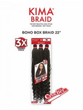Load image into Gallery viewer, Harlem125 Kima 3X Boho Box Braid Crochet Braid 22 KBX22