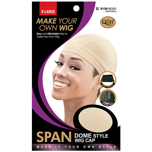 M&M Spandex D/S Wig Cap Beige 5130
