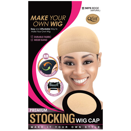 M&M Premium Stocking Wig Cap Beige 5075