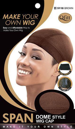 M&M Span DS Wig Cap Brown 5118