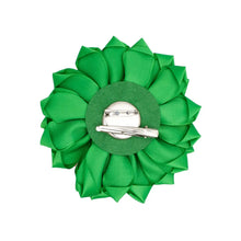 Load image into Gallery viewer, Aka Sorority Pink Green Flower Pearl Brooch Women