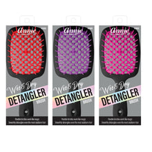 Load image into Gallery viewer, Annie Wet &amp; Dry Detangling Hair Brush Black #2489