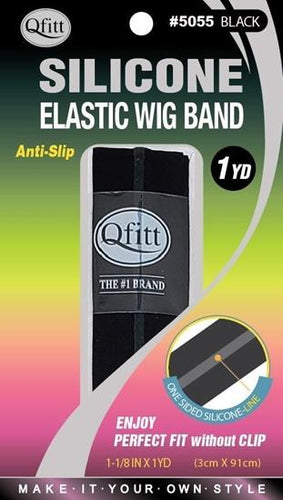 M&M Silicon Elastic Wig Band Black 5055