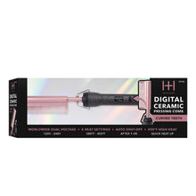 Load image into Gallery viewer, Hot &amp; Hotter Digital Ceramic Pressing Comb Curved Teeth, Rose Gold 5968