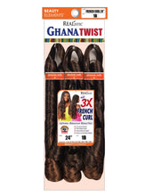 Load image into Gallery viewer, Realistic 3X Ghana Twist French Curl 24”