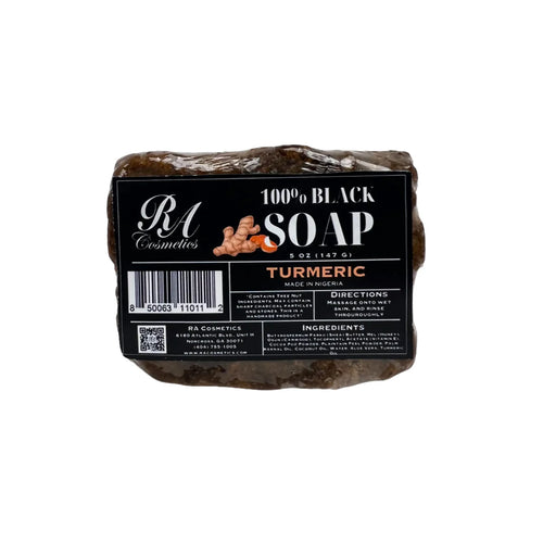 RA 100% Black Soap Bar Turmeric Oil
