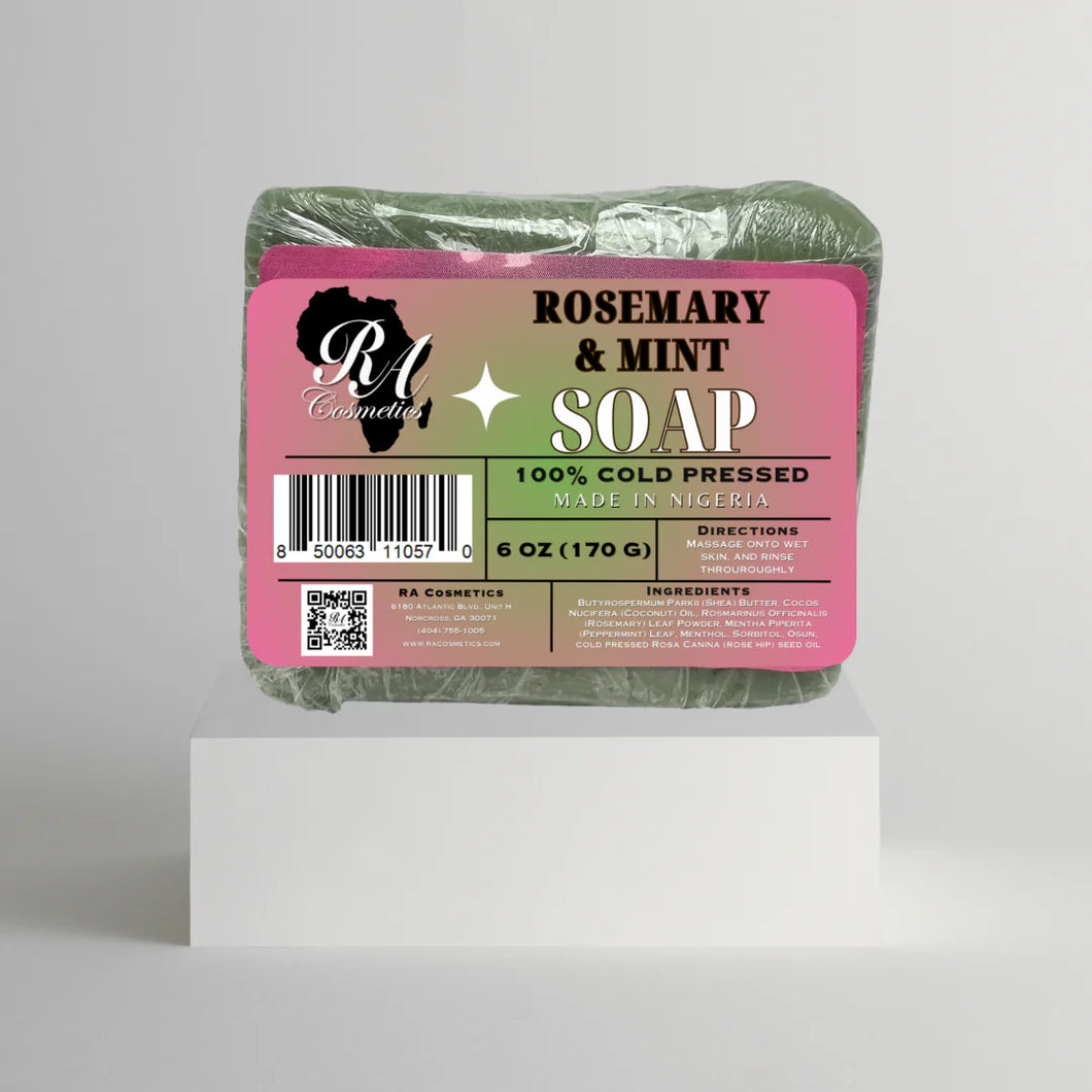 RA 100% Cold Pressed Rosemary & Mint Natural Soap Bar