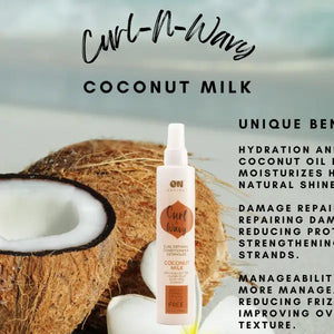 On Natural Curl N Wavy Detangler Coconut Milk 8oz