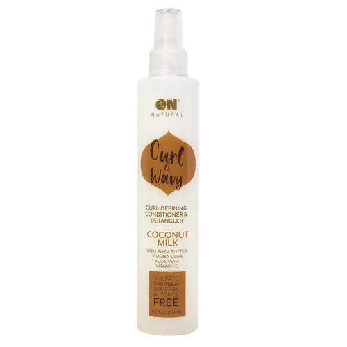 On Natural Curl N Wavy Detangler Coconut Milk 8oz