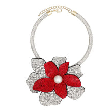 Load image into Gallery viewer, Dst Handcrafted Brilliance Flower Choker Necklace