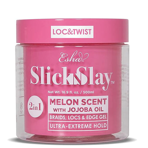 Slick N Slay 2-in-1 Braid & Edge Gel - Melon & Jojoba Oil 16oz