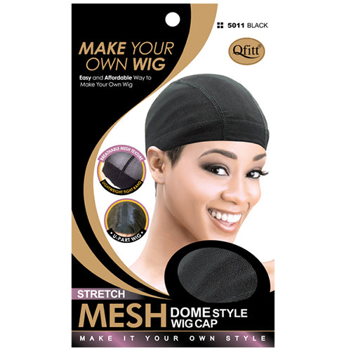 M&M Stretch Mesh D/S Wig Cap Black 5011