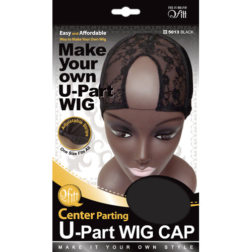 M&M Center Parting U/Part Wig Cap Black 5013