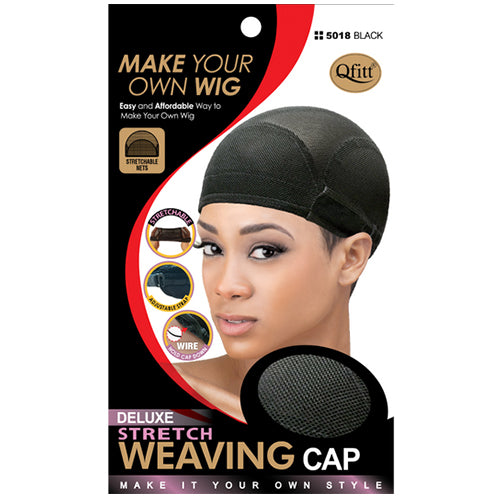 M&M Deluxe Stretch Weaving Cap Black 5018
