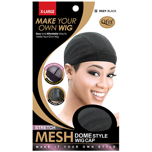 M&M Stretch Mesh D/S Wig Cap Black 5021