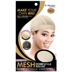 M&M Stretch Mesh D/S Wig Cap Beige 5031
