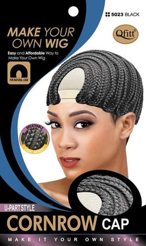 M&M U/Part Style Cornrow Cap Black 5023