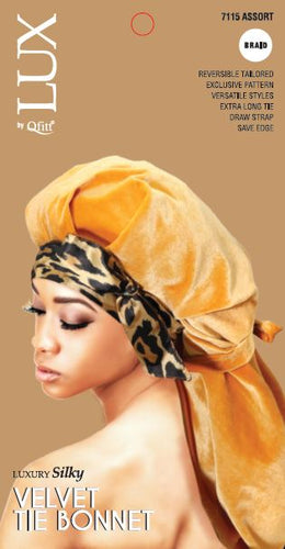 Lux Silk Velvet Braid Bonnet AST 7115
