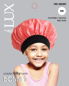 Lux Kid Silk Bonnet Ast 7301