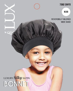 Lux Kid Silk Bonnet Onyx 7302