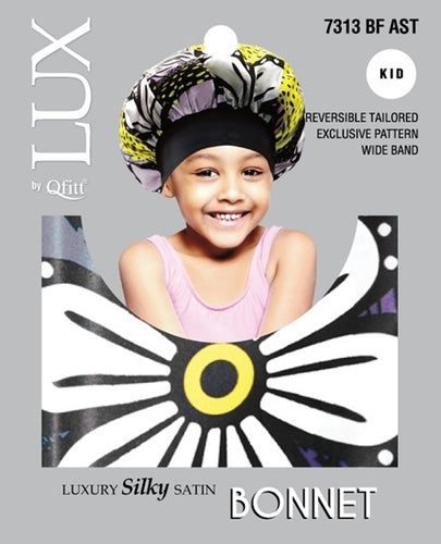 Lux Kid Silk Bonnet BF Ast 7313