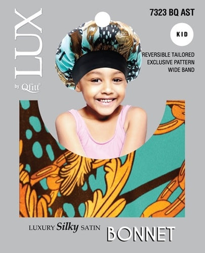 Lux Kid Silk Bonnet BQ Ast 7323