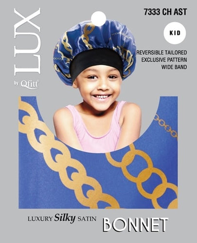 Lux Kid Silk Bonnet CH Ast 7333