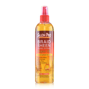 Salon Pro Exclusives Braid Sheen Shine Spray Argan Oil 12oz