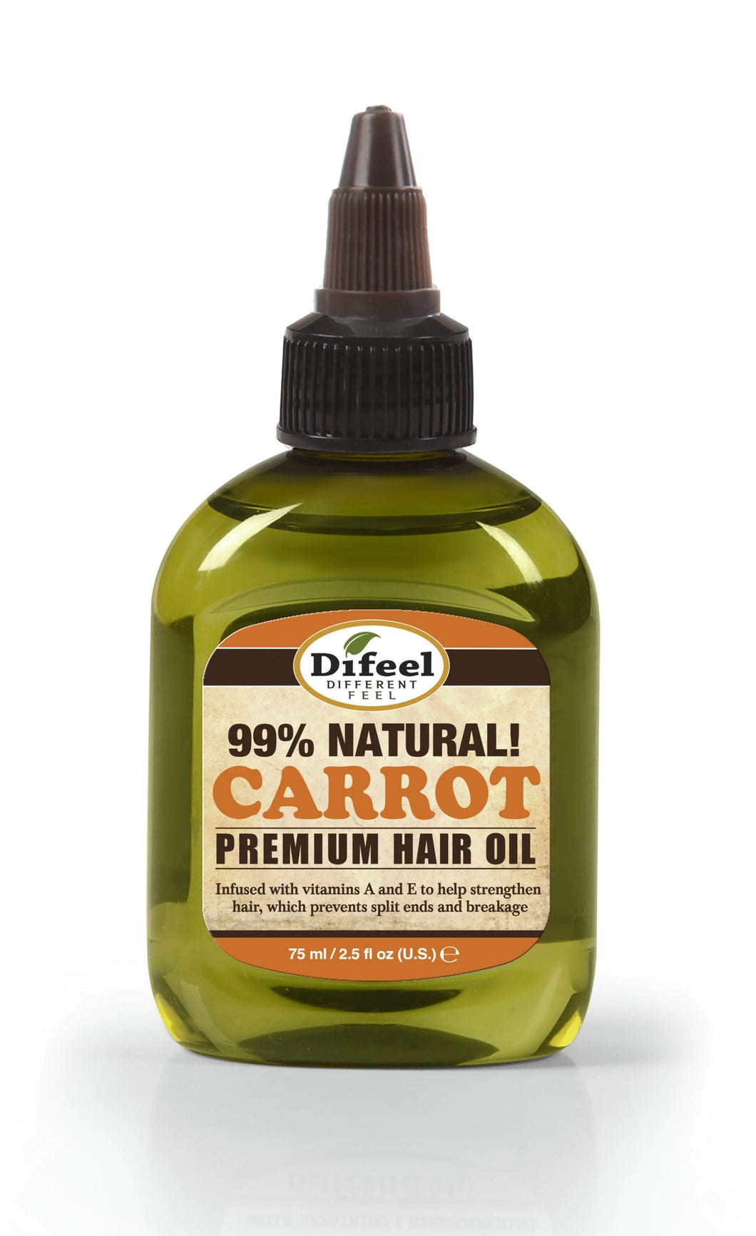 Premium Natural Hair Oil - Carrot Oil with Vitamins A & E