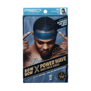 Red by Kiss Power Wave See Through Wave Check Durag