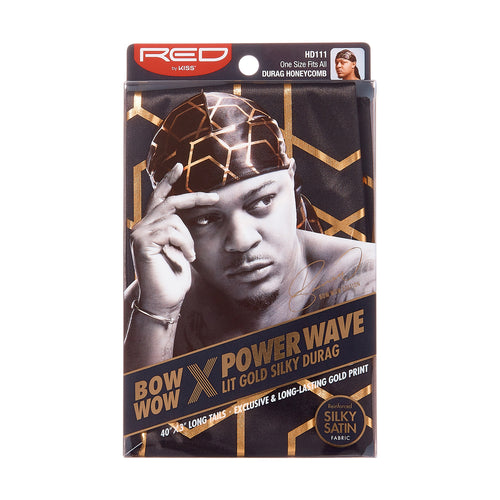 Red by Kiss Bow Wow X Power Wave LIT Silky Durag