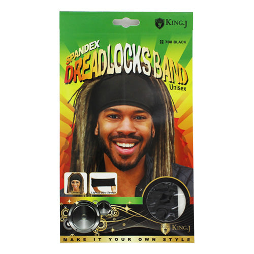 Spandex Dreadlocks Band [Black] 708