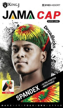 Load image into Gallery viewer, Super Long Jama Spandex Dreadlocks Cap Assort 2103