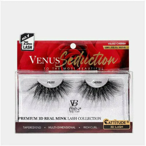 Cherish - Venus Seduction 25mm Real Mink 3D Lashes