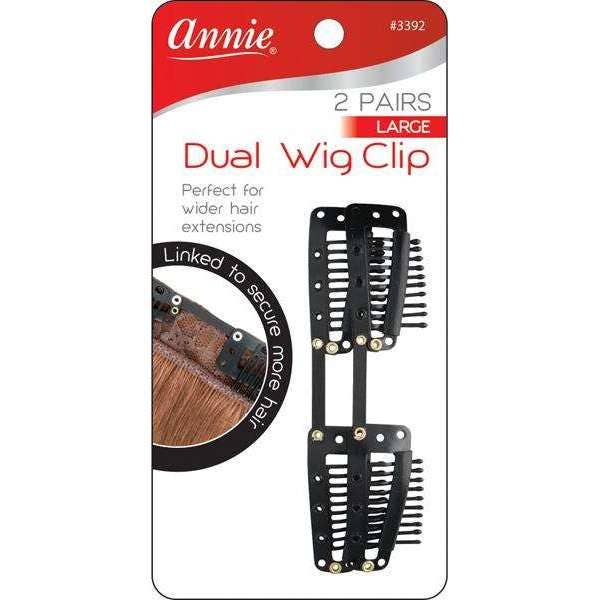 Annie Dual Wig Clip Large Two Pairs