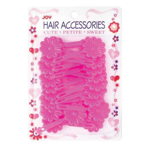 Joy Hair Barrettes 12ct Clear Ribbon