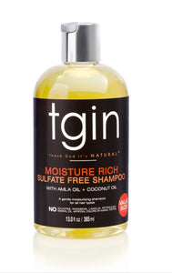 TGIN Moisture Rich Sulfate Free Shampoo 13 fl oz