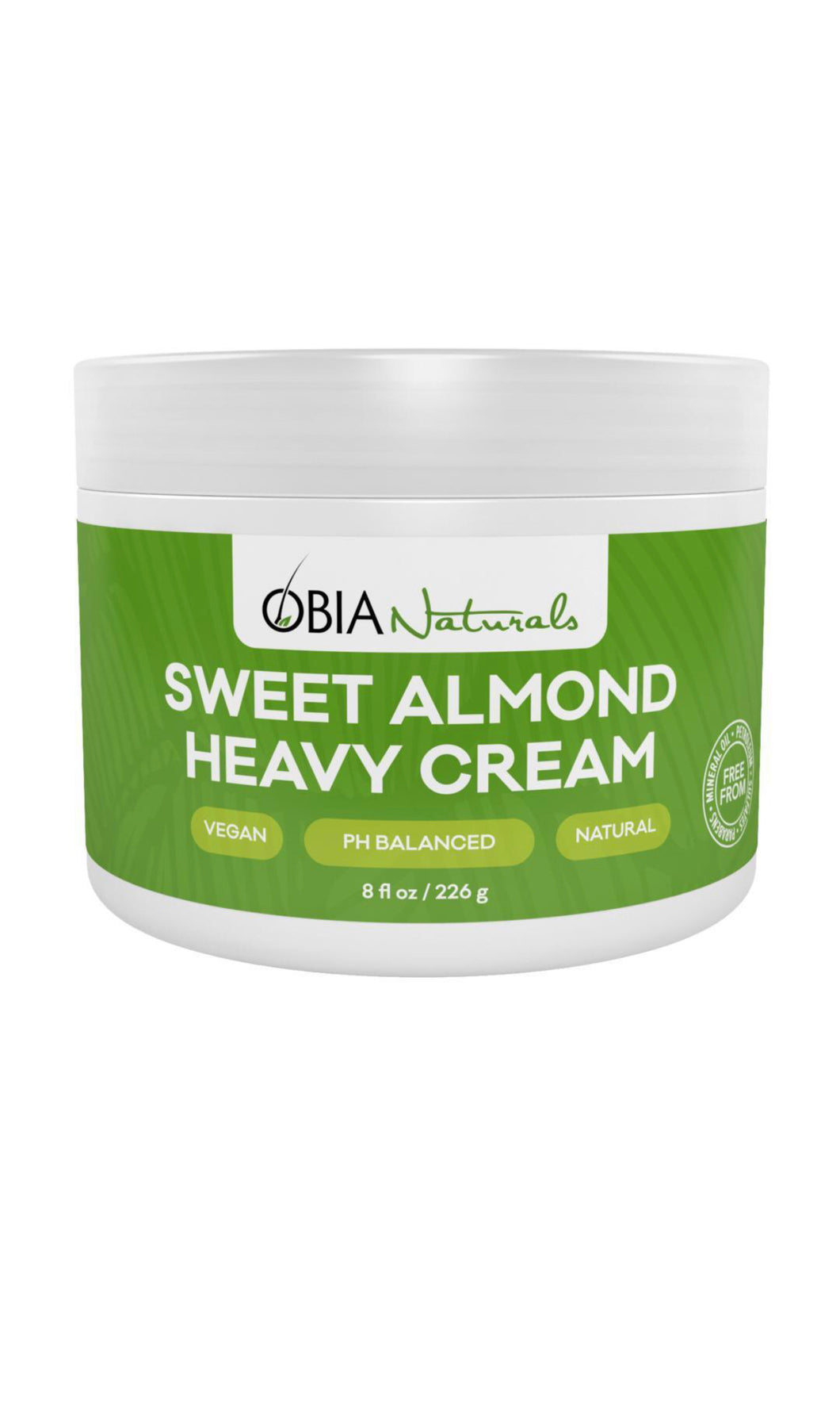 OBIA Naturals Sweet Almond Heavy Cream 12 oz