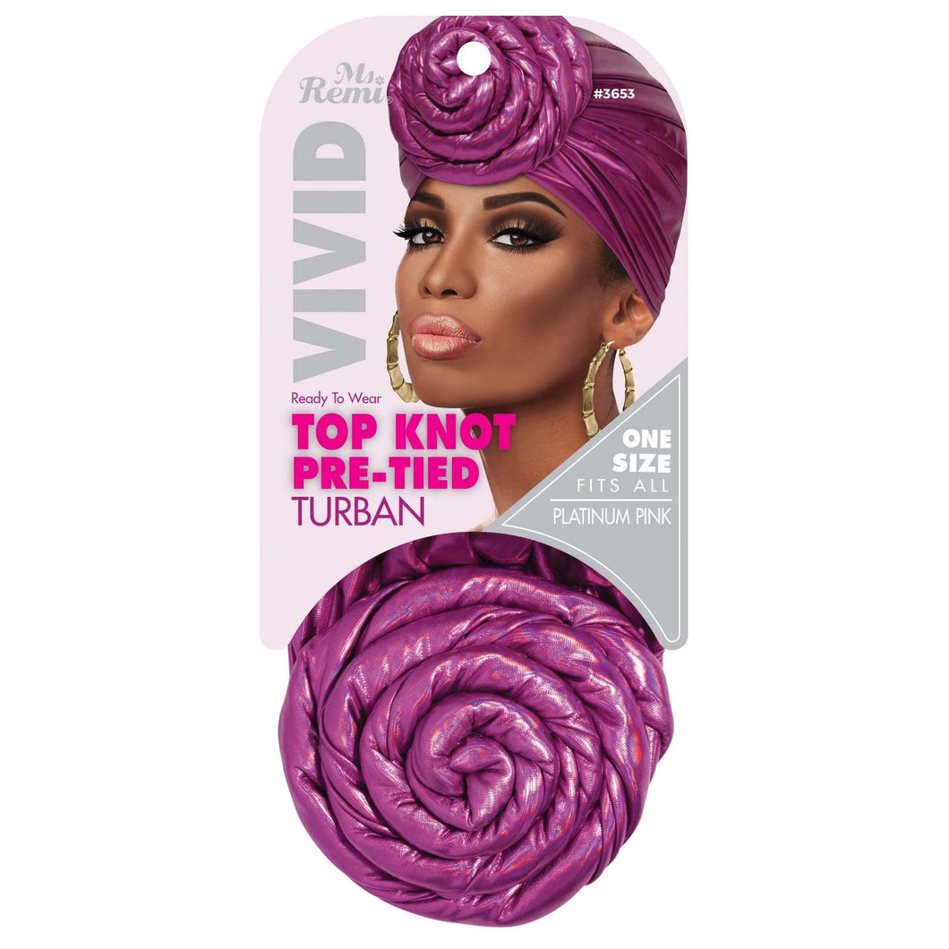Ms. Remi Vivid Top Knot Pre-Tied Turban Assorted