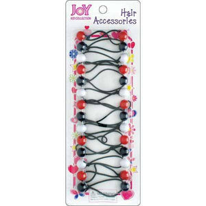 Joy Twin Beads Ponytailers 14Ct Asst Color
