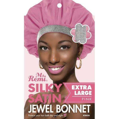 Ms. Remi Silky Satin Jewel Bonnet XL Asst Color