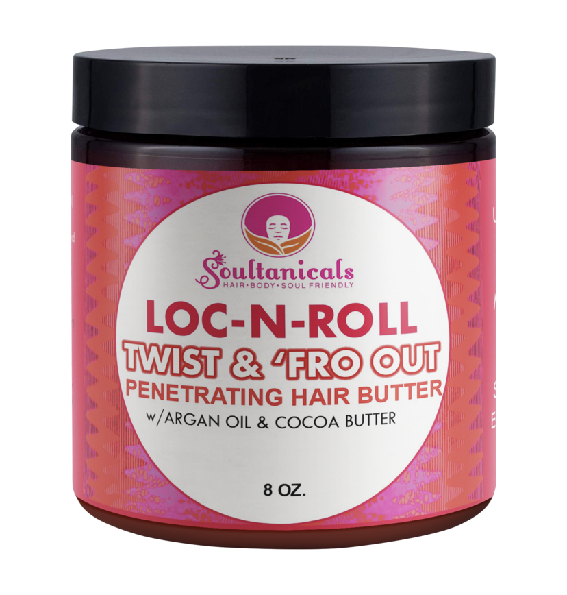 Soultanicals Loc N Roll Twist & ‘Fro Out Penetrating Hair Butter 8oz