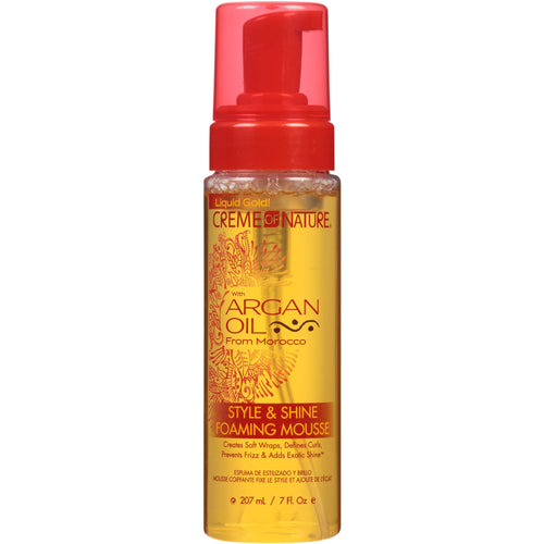 Creme of Nature Argan Oil Style & Shine Foaming Mousse 7 fl oz