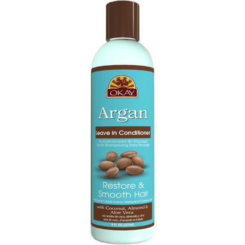 OKAY Argan Restore & Smooth Leave In Conditioner 8 fl oz