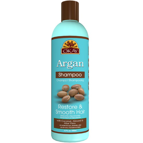 OKAY Argan Restore & Smooth Hair Shampoo 12 fl oz