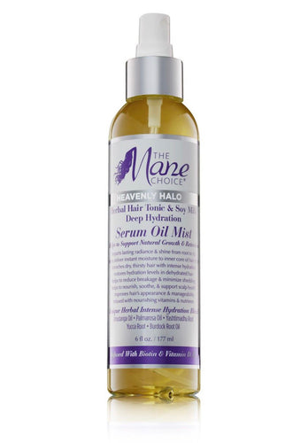 The Mane Choice Heavenly Halo Herbal Hair Tonic & Soy Milk Deep Hydration Serum Oil Mist 6 fl oz