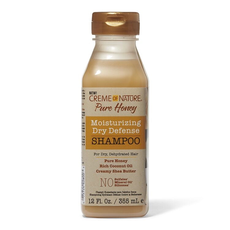 Creme of Nature Pure Honey Moisturizing Dry Defense Shampoo 12 fl oz