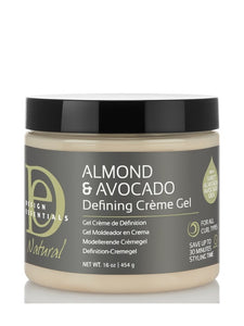 Design Essentials Almond & Avocado Curl Defining Creme Gel 16 oz